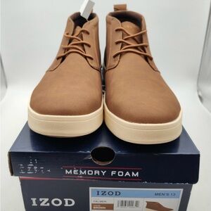 IZOD-Palmer Men's Size 13-Lace-Up-Brown Chukka Boots-1815298-NEW IN BOX